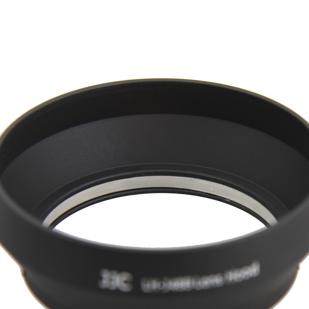 JJC Objektivsonnenblende LH-48B Rund, Schwarz – Für Olympus Kameras