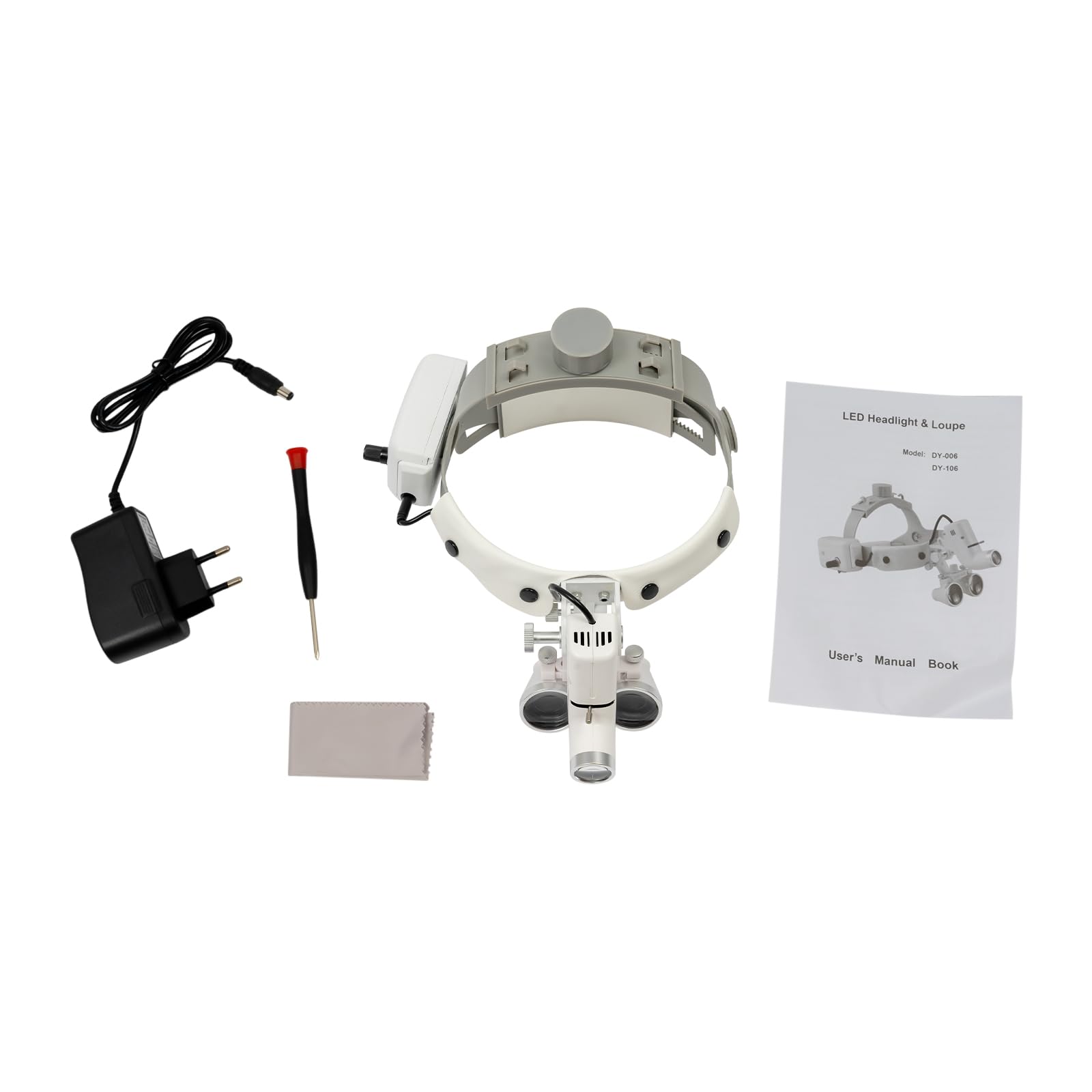 Lupa Quirúrgica Dental con Luz LED 3,5 x 420 mm