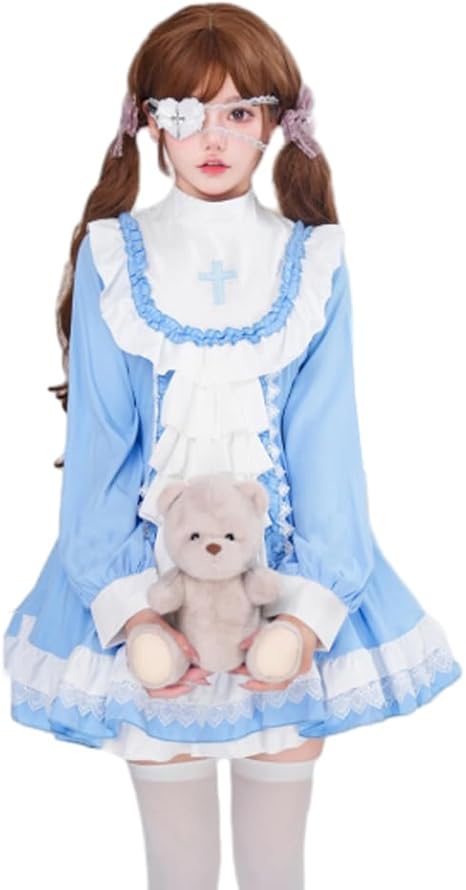 Amazon.co.jp: [スフォン] ハロウィン コスプレ ロリータ 修道女 