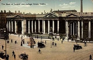 The Bank of Ireland and College Green Dublin, Ireland Original Antique Postcard