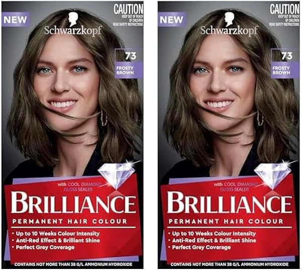 Schwarzkopf Brilliance Cool Browns Permanent Hair Colour 73 Frosty Brown