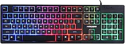 Teclado Gamer Kross com Fio, Membrana Njord USB, LED - KE-KG105 Preto