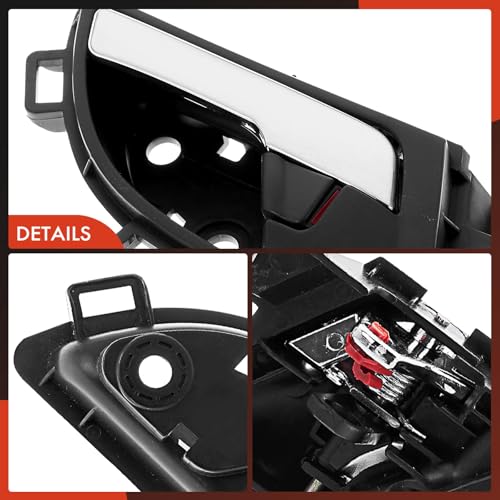 A-Premium Front or Rear Left Driver Side Interior Door Handle Compatible with Honda CR-V CRV 2007 2008 2009 2010 2011, Black Housing with Chrome Lever, Replace# 72160-SWA-A01ZA, 72160-SWA-A02ZA by A-Premium - Used condition - Image 7