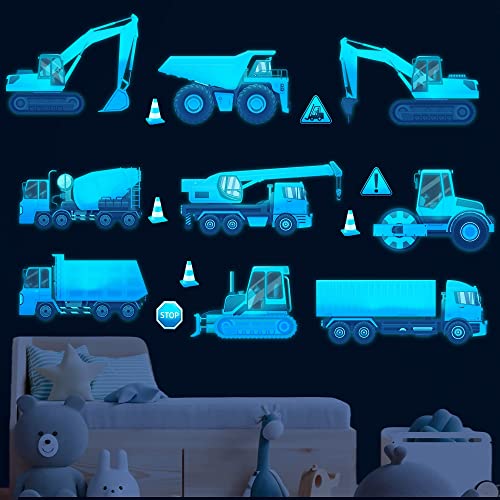 Vinilo Decorativo Vehículos de Construcción Brillan en Oscuro miniatura 4