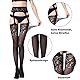 wlertcop Damen Straps Strumpfhose,Schwarz strapsstrümpfe Damen Ouvert Strumpfhose Netzstrumpfhose Strapsen Dessous