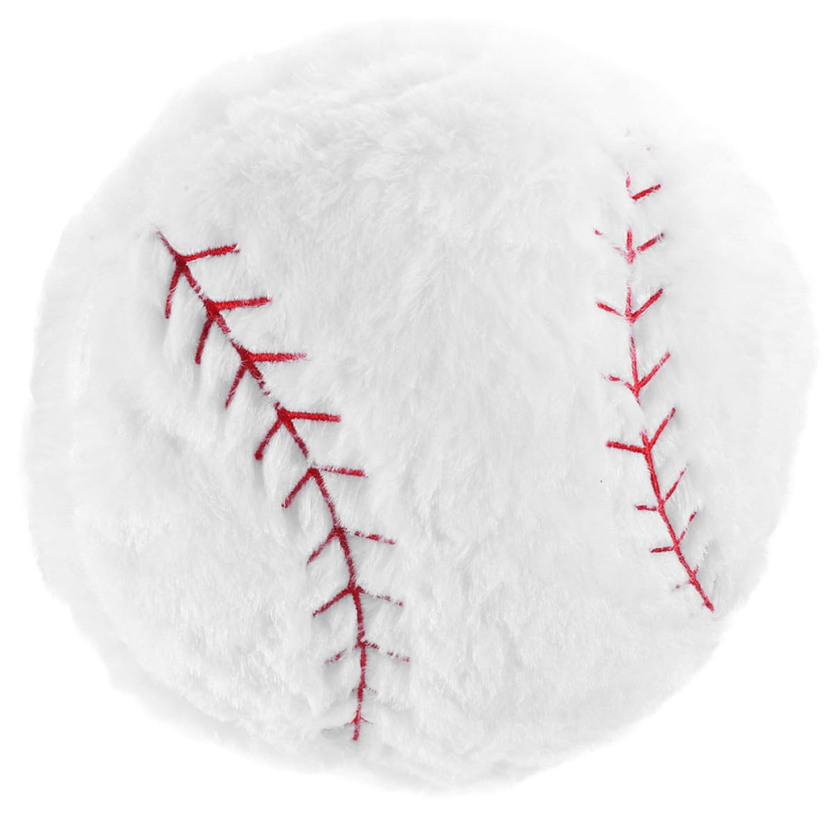 Coussin en peluche baseball blanc dehoussable pour decorer la chambre enfant et le salon