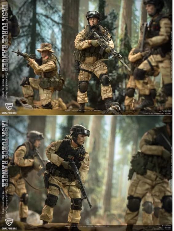 Amazon.co.jp: Crazy Figure 1/12スケールアクションフィギュア 6体