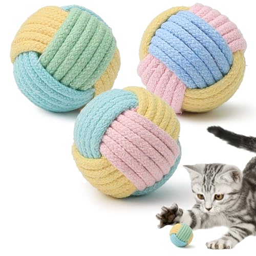 MeowAroma Cat Toys Balls with Bell Inside, 2-Inch Soft Interactive