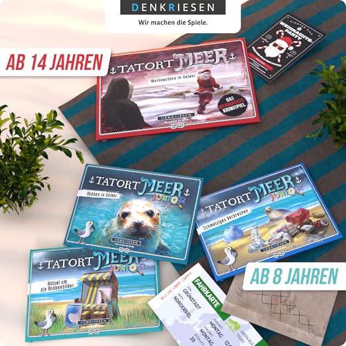 Stadtkrimis Exit Escape Stadtführung DENKRIESEN - Tatort Meer Bundle - Junior Fälle + Weihnachtsfall | Ab 8 Jahren | Spannendes Krimispiel für Kinder | Detektivspiel | Abenteuer für Junge Ermittler | Ideal für die ganze Familie