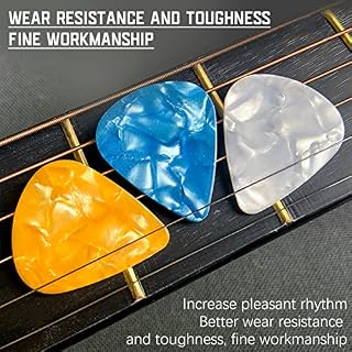 12 Pcs Médiators en Celluloïd,Médiators pour guitare acoustique,4 épaisseurs différentes – 0,46/0,71/0,96/1,2 mm… - Les Beatles, Paul McCartney, John Lennon, RIngo Starr, George Harrison 12 Pcs Médiators en Celluloïd,Médiators pour guitare acoustique,4 épaisseurs différentes - 0,46/0,71/0,96/1,2 mm… – Image 7