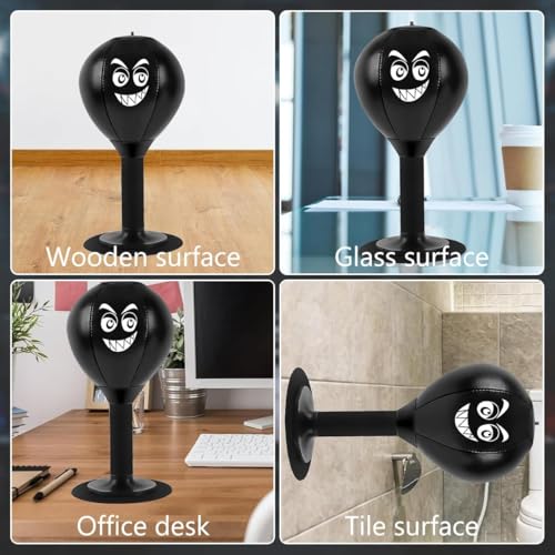 Desktop Punching Bag, Stress Buster with Suction Cup for Office Table and Counters, Heavy Duty Stress Relief Ball, Desk Boxing Punch Ball, Funny Gifts for Kids Coworkers and Friends by kjsdsss - Image 2