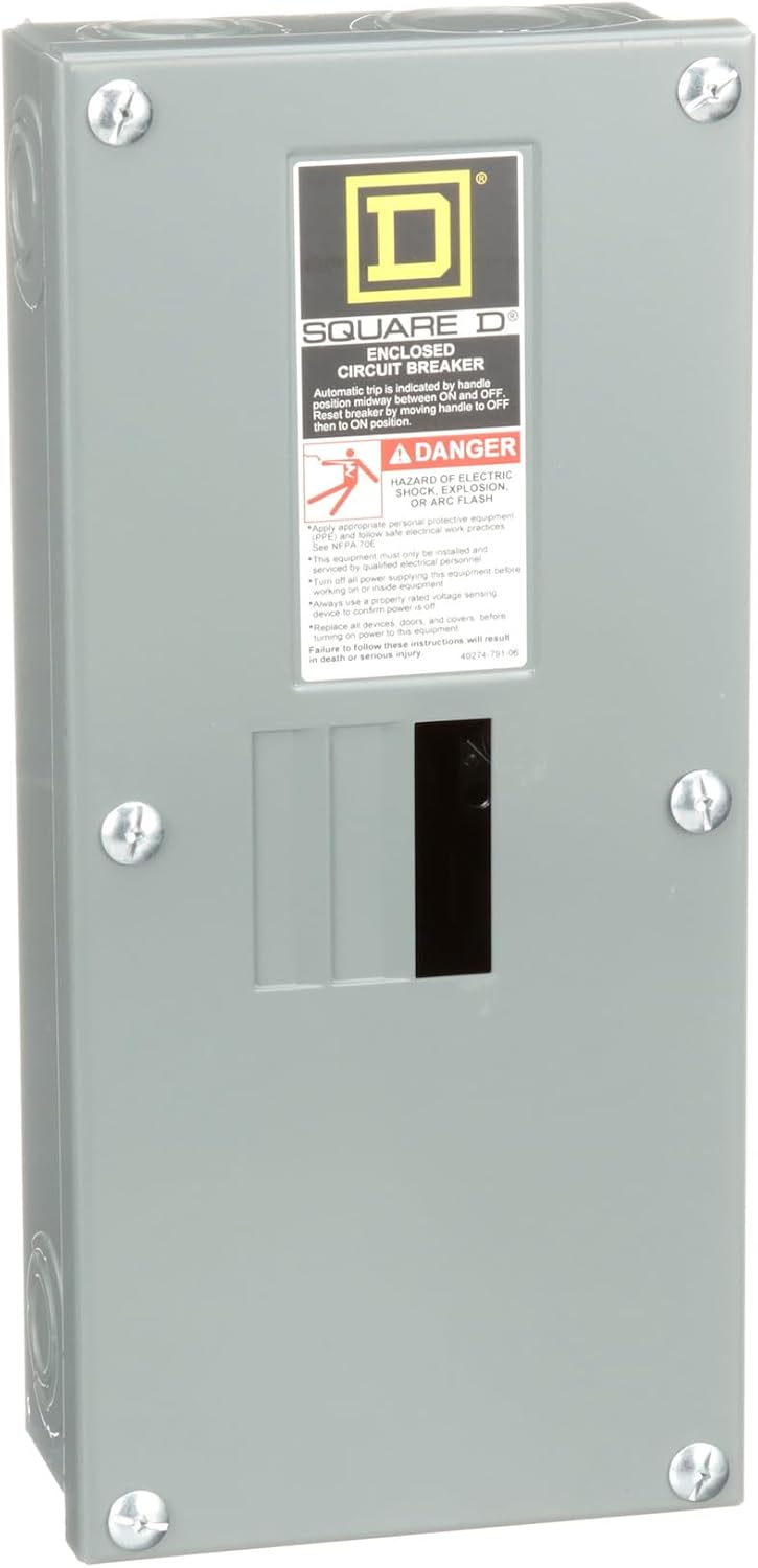 SCHNEIDER ELECTRIC Enclosure Qo Cir Brkr 240-Volt 100-Amp Nema 1 QO2100BNS Switch Fusible Hd 240V 60A 3P Nema12K