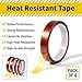 XLIUAX 4 Rolls 98ft Heat Resistant Tape, High Temperature Tape, 10mm and 15mm 2 Sizes Heat Transfer Tapes, Thermal Sublimation Press for Heats Sublimation Press Vinyl DIY and Industrial Use(Brown)