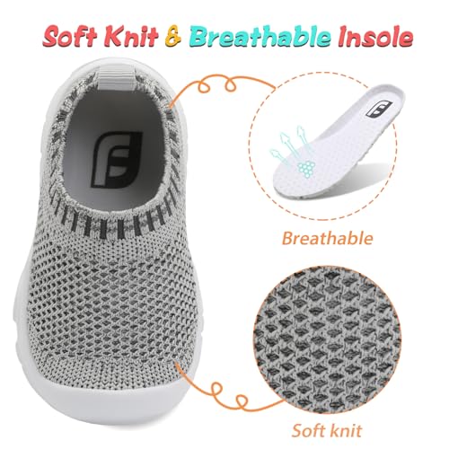 Image of JOINFREE Toddler Boys Girls Sneaker Slip On Shoes Kids Lightweight Breathable Walking Shoes