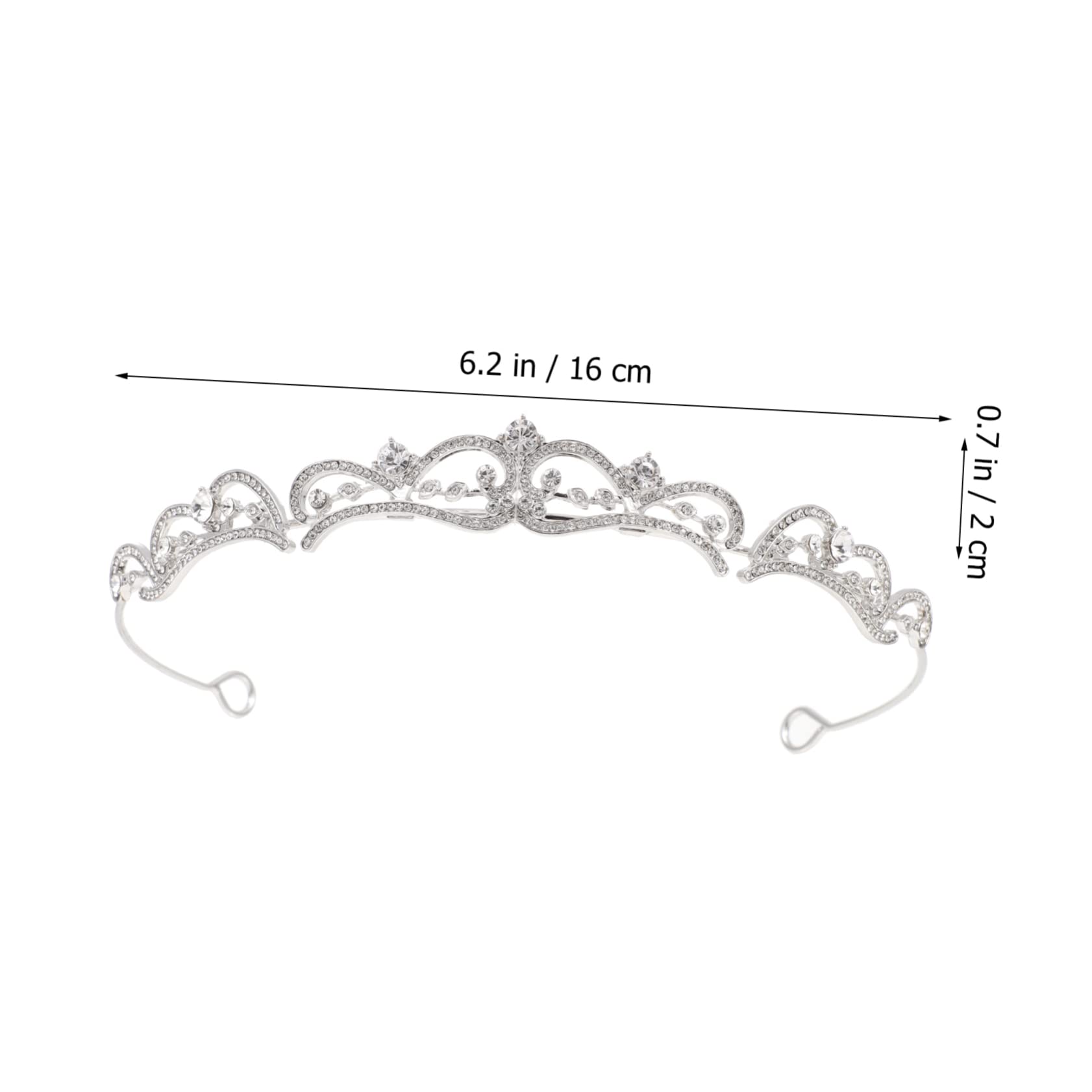 Housoutil 5 Piezas Tocado De Novia Tiaras De Para Boda Vintage Para Las Mujeres Tiara De Diamantes Quinceañera Boda Tiara Para El Cabello De Plata Diamantes