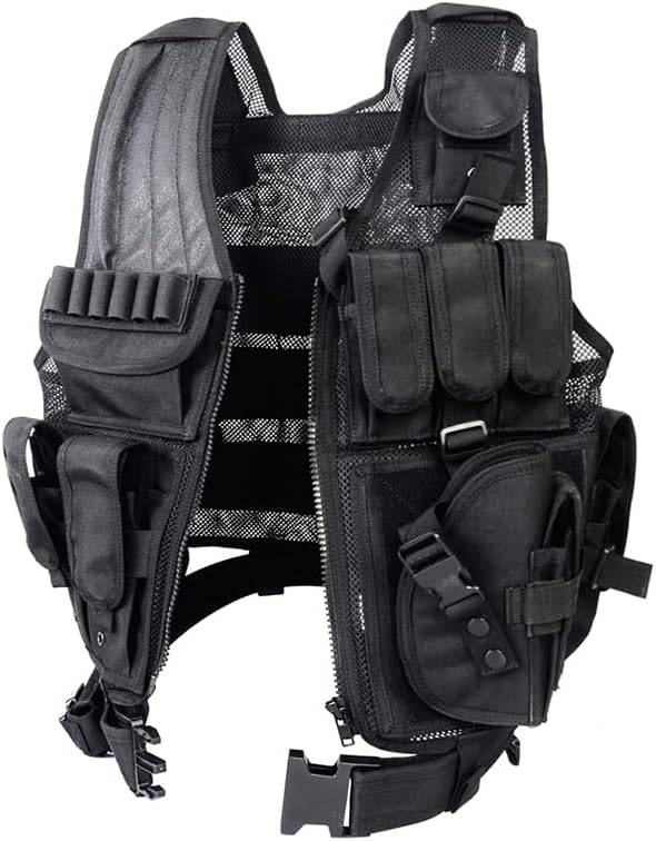 vAv YAKEDA Tactical Vest Outdoor Breathable CS Game Airsoft Vest Adjustable for Adults
