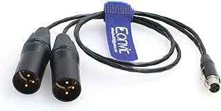 Eonvic for Zaxcom QRX Field Mixer/recorders Mini Audio Cable XLR 5 pin to Dual XLR 3 Pin Audio Cable to Sound Devices 633, 664, 688, 302, 552, 788T