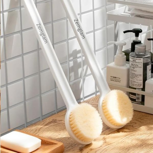 Zemglam Long Handle Bath Brush for Easy Massage 4