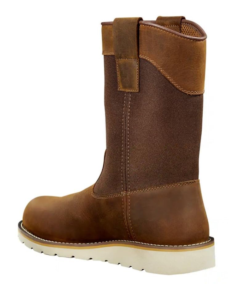 Carhartt Men's Waterproof 10" Soft Toe Wellington Wedge Work Boot4