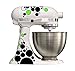 Produktbild Grafix Aufkleber für den Kitchenaid Artisan - Polka Dots Punkte schwarz hellgrün