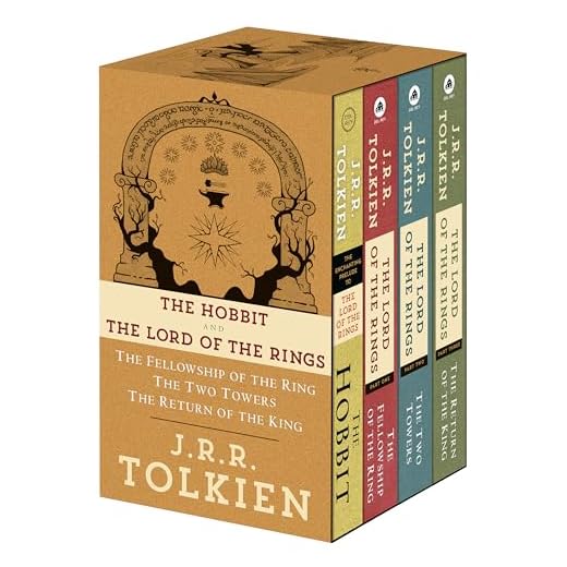 J.R.R. Tolkien 4-Book Boxed Set: The Hobbit and The Lord of the Rings: The Hobbit, The Fellowship of the Ring, The Two Towers, The Return of the King