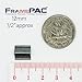 FramePac V Nails for Picture Frames Softwood Universal (UNI) 12mm (1/2 Inch) [3000 V-Nail Pack, Stacked] - (for use in Automatic V Nailer for Picture Framing, Automatic V Nailer for Picture Frames)