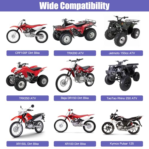 Image of PZ27 Carburetor Kit Replacement for CG 125cc 150cc 200cc 250cc 4 Stroke Engine Dirt Bike ATV Pit Bike XR100 Go Kart TaoTao Coolsport Lifan Parts Carb with Throttle Cable Assembly Accessories