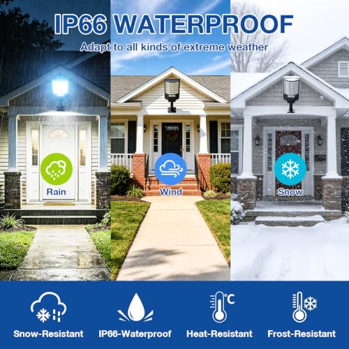 Solar Street Lights Outdoor Waterproof,48000LM 320°Wide Angle Flood Light, LED Solar Parking Light with Motion Sensor and Remote Control for Outdoor, Streets, Courtyards,Parking Garages,4Pack - Image 4