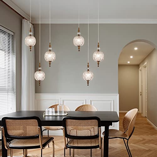 Tlolgt 3-Light Restaurant Brass Ceiling Pendant Light Foyer Hotel Office Building High Hanging Chandelier #TOP3