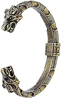 Pulseiras Viking Masculinas Femininas Vintage Bracelete Nórdico Exclusivo Bracelete Lobo Joias Presente Feminino