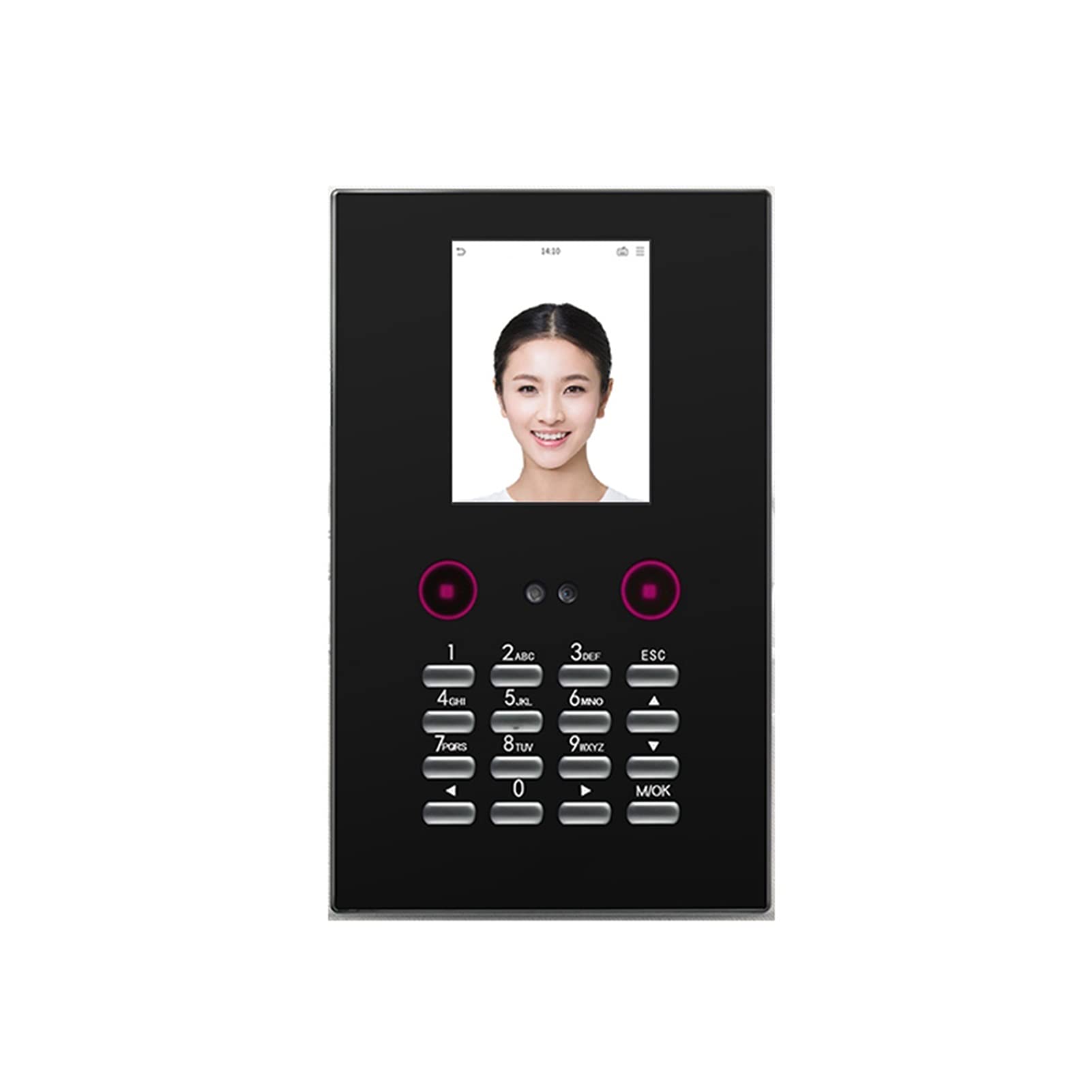 Uhr in Maschine, biometrische Gesichtserkennung, USB-SSR-Zeituhr, Büroanwesenheitssystem, Recorder, Timing, Mitarbeiter-Maschinenleser,
