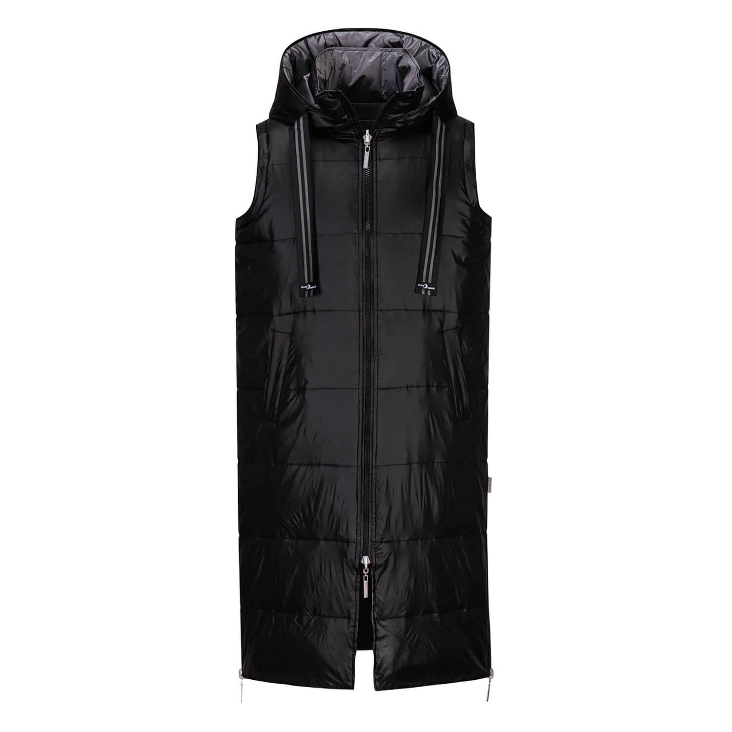 Blue Wave Damen Steppweste Nathalie - Mit Abnehmbarer Kapuze Melange