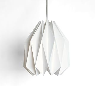 AMOR Paper Origami Lampshade; Single pack White