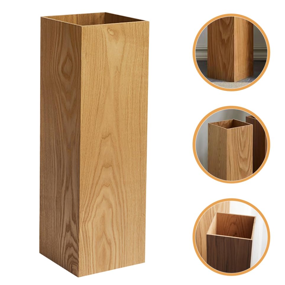 MAGICLULU Portaombrelli in Legno Khaki Per Interni Ed Esterni Cestino Organizer Per Ombrelli Stile Retro Per Casa E Giardino