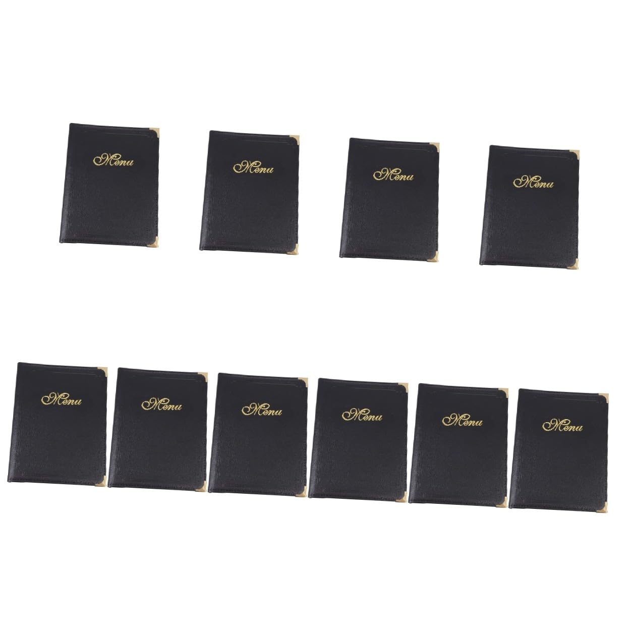 Healeved 10 Piezas Libro De Menú A4 Carpetas De Carpetas Menú Del Restaurante Titulares De Menú Funda De Cuero Letreros Personalizados Carpas De Mesa Tienda Alimento Soporte Pu Simple