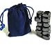 Yellow Brick Road Magnetic Tumbled Polished Hematite Stones, 12 Pieces in Blue Velvet Bag. Party Gift! ...