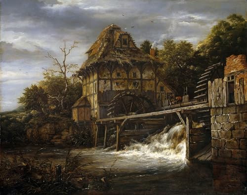 Affiches et gravures Jacob Van Ruisdael impression sur toile 60x90cm pour sublimer un salon vide