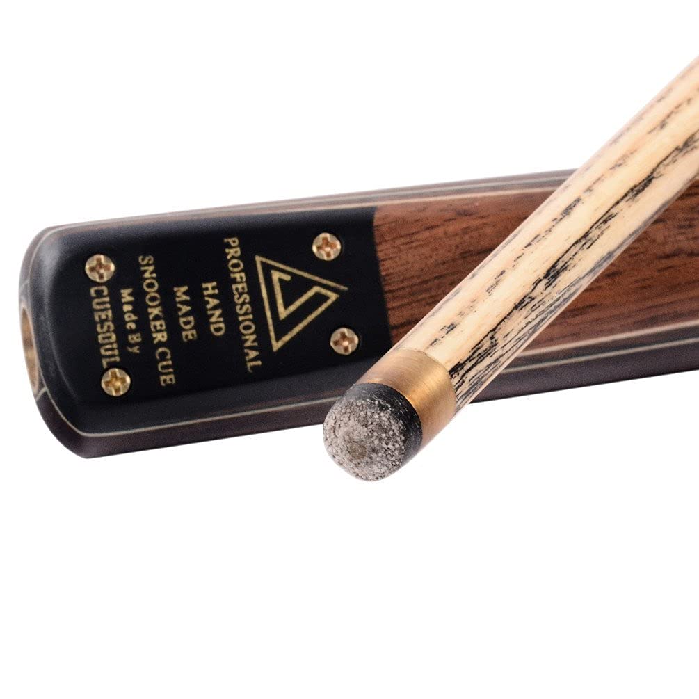 CUESOUL Classic Handmade 57 Zoll Rosewood Snooker Cue mit schwarzem Gehäuse aus Cue und Aluminium Teleskop Verlängerung