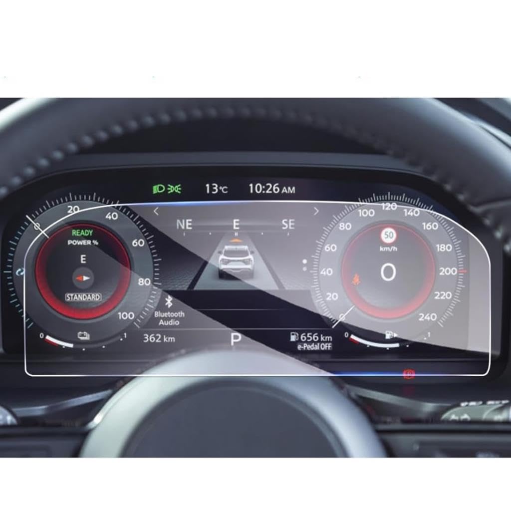 Engo Nissan Juke 12.3 İnç İle Uyumlu Ekran Koruyucu Dijital Gösterge Parlak