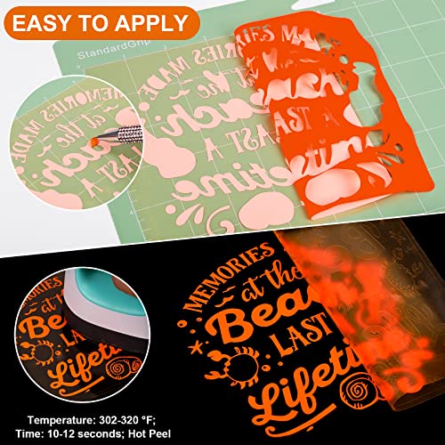 Image of Heat Transfer Vinyl Roll PU Neon Orange HTV 10 inch x5FT for T-Shirts