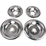 PartsBroz W10278125 Burner Drip Pan Bowl - Compatible With Whirlpool KitchenAid Range Stove Covers - Replaces PS23674581 AP4453181 KECM860TBC0 RC8900XAB0 RC8900XAH0 RC8900XAQ0 RC8900XAQ1 RC8900XXB0