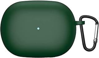 Dl3 Mobilak Silicone Cover Case Compatible with Redmi Buds 4 Pro Portable Protective Case Cover With Hook For Redmi Buds 4 Pro (Green)