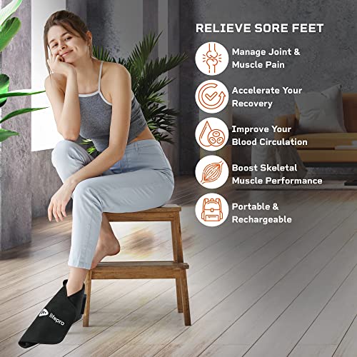 Lifepro Red Light Therapy For Feet & Ankle Brace-Foot Pain Relief Product For Heel Pain Relief, Accelerated Recovery, & Improved Circulation-Near Infrared Red Light Therapy Shoe For Feet, Ankle, Toes #TOP1