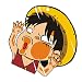 Elibeauty One Piece Car Sticker, Japanese Anime Creative 3D Cartoon Funny Car Sticker PVC Removable Decorative Sticker for Wall, Car, MacBook, Music Instruments, Motorcycle, Suitcase( Style 05)