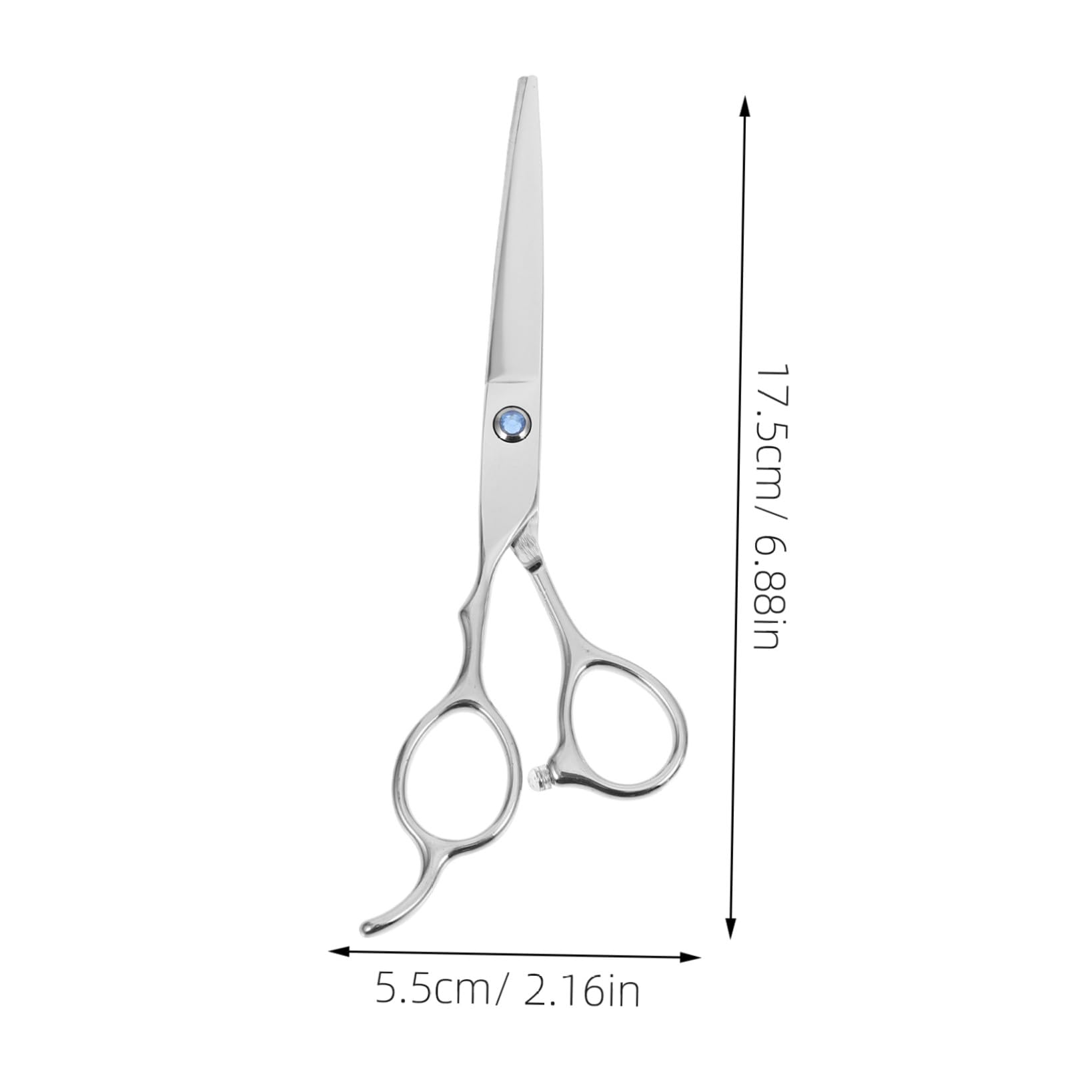 BESTYASH Ciseaux de Coiffure pour Gauchers Professionnels en Acier Inoxydable 6 Pouces, Ensemble 2 Pièces Argenté Ergonomique pour Usage Professionnel et Amateur