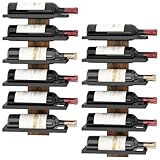 【Structure Robuste】 Combinant bois et métal, et fixé au mur à l'aide de plusieurs vis, ce casier à vin mural est difficile à déformer et maintient mieux les bouteilles de vin, ce qui garantit une longue durée de vie.