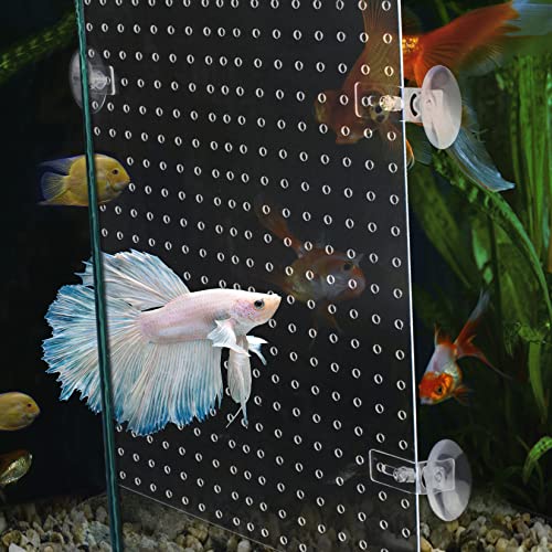 Acrylic Aquarium Fish Tank Divider Clear Kit Fit for All Type Aquarium Divider with Suction Cups (Kit A -1 PC 9.8"x11.8") - Thumbnail 4