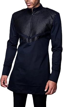 Two Piece Set Mens African Formal Suit Long Sleeve Shirt And Pant Outfits Traditional Clothing
