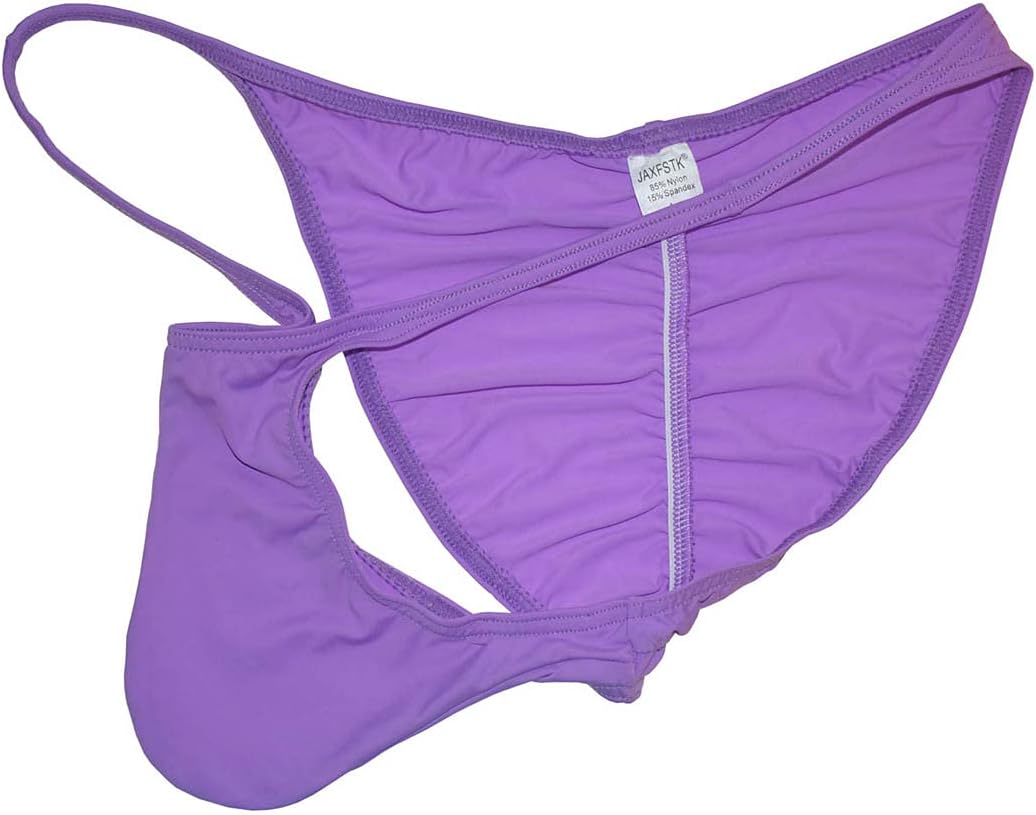 Mens Ice Silk Back Pucker Bikini Briefs Underwear Soft Brazilain Bikini Pouch Cheeky Briefs - Image 3