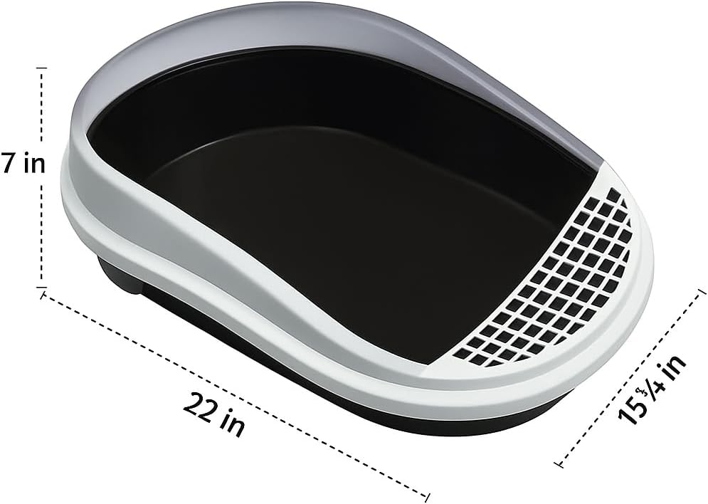 Jumbo Cat Litter Box with Sifting System – Easy Clean 3-Tray Litter Box for Indoor Cats – Extra Large, Durable & No-Mess Sifting Tray – Ideal for Multiple Cats – High Sides for Big Cats